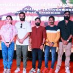 Gayathri Suresh Instagram - Thaiyyil Machine Promotions✨ @kichutellus @cs_vinayan_director @prem_vineeth_artist St. Albert's College