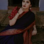 Gayathri Suresh Instagram - “What is Love?”✨ Location : @kodanat_mana Saree & Jewellery Styling : @gayathri_r_suresh