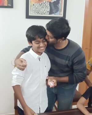 Gayathri Yuvraaj Instagram - Yesterday birthday celebration 🎉 @tarun_yuvi_ 

When they are little, you want them to grow up. When they are grown up, you want them to be little.
In the grand scheme of life, little kid moments are so short. Enjoy each and every one 😍From a smiling baby to a willful toddler to now a teen almost , you grew up in the blink of an eye. Love you Tarun❤️