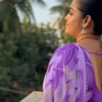Gayathri Yuvraaj Instagram - 💜💜💜 📸 @shot_by_chitti @kalies_chittiboy @joshapp.tamil @officialjoshapp #joshmeinaaja