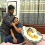 Gayathri Yuvraaj Instagram - “Absolutely in love with the Baybee - cradling Nova baby carriage with auto swing! 😍 Life-saver for this new mom journey. Thank you, Baybee, for making those precious moments even more special. https://baybee.co.in/products/baybeeautomaticelectricswingcradlewithmosquitonet-adjustableswingspeed-grey #HappyMom #BaybeeCradle #MustHave”