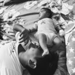 Gayathri Yuvraaj Instagram - “Playtime antics with my small, cute sister – she decided my face was the perfect spot for her tiny legs! 🤣👶💕 #SiblingLove #AdorableMoments #cutebaby #borthersisterlove❤️