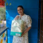 Gayathri Yuvraaj Instagram - “Shoutout to the diaper game-changer! 📣🍼 These cute seal baby diapers are not just premium quality, but also 100% natural, rash and allergy-free, with all-around protection and fully cotton comfort! 👶🌿 Embrace the best for your little one! 💙✨ #SealOfComfort #pureandsafe