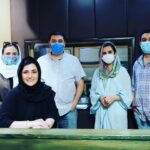 Gelare Abbasi Instagram - باران خانوم و گروه سوینا ❤️ ممنونم از استودیو فراز و جناب اقای گوهریان نازنین 🌻. @sevinagroup @farazstudio @kkasirian @beigzade_mehrnoosh @ عکس اول @afshinziaian عکس دوم خودم 🙈