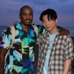 Gen Hoshino Instagram - Ali Shaheed Muhammad。アリが最高のセットを届けてくれました。夕日に音楽が跳ねまくってました。泣いた。舞台裏でもたくさんハグしました。