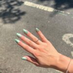 Genevieve Hannelius Instagram - New chrome-y ✨sparkly 🌟iridescent 🧜🏼‍♀️ @gpolishofficial colors 💅🏻🫶🥵