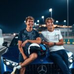 George Russell Instagram - The best way to complete your first lap of the weekend 🤝 Losail International Circuit