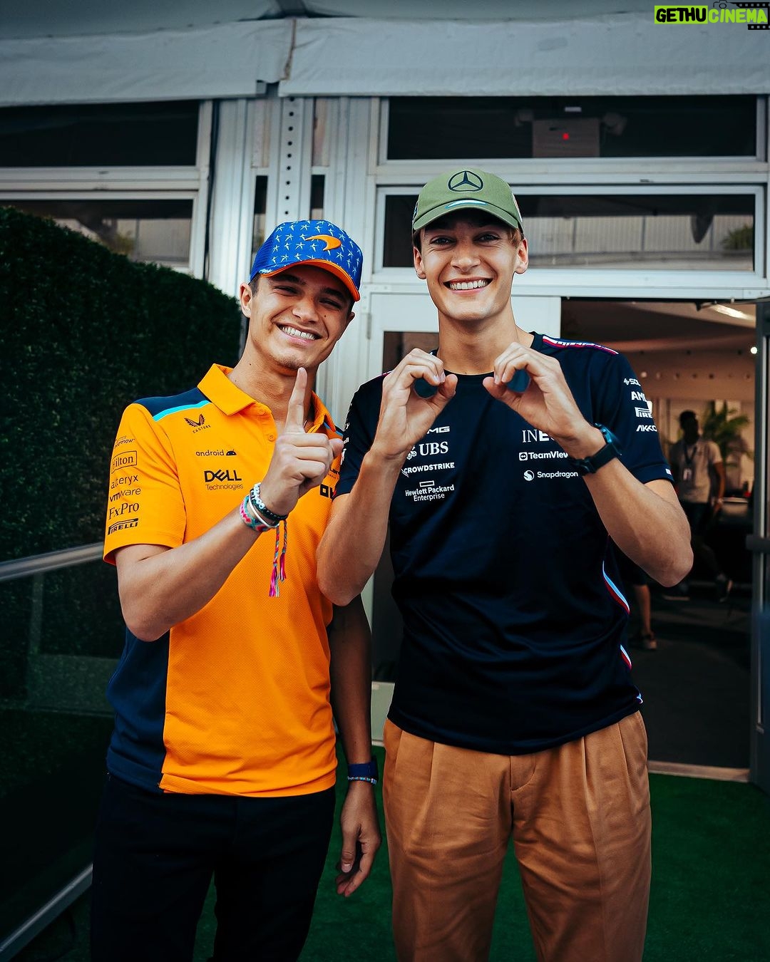 George Russell Instagram - Happy 100 buddy Circuit of The Americas