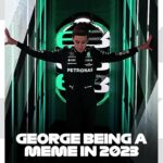 George Russell Instagram – Another year of George Russell being a meme 🫣😆
#F1 #Formula1 #GeorgeRussell @georgerussell63 @mercedesamgf1