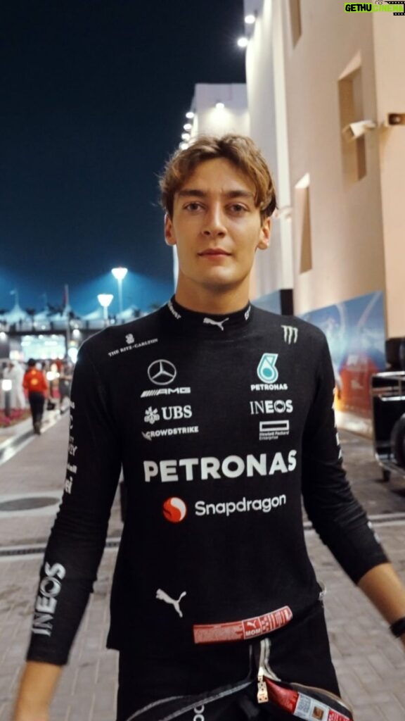 George Russell Instagram - Starting Sunday’s F1 Finale from P4 👊 Let’s end the season on a high tomorrow 💙 Yas Marina Circuit