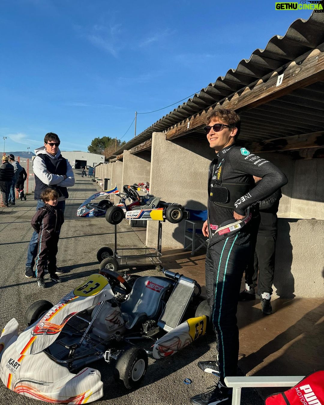 George Russell Instagram - Back to my roots 🏁