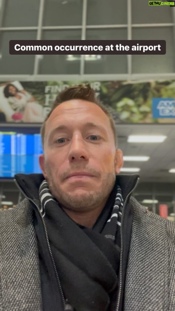Georges St-Pierre Instagram - Be cool with people who are victims of bad circumstances. ❤ Toronto Pearsons Internatinal Airport