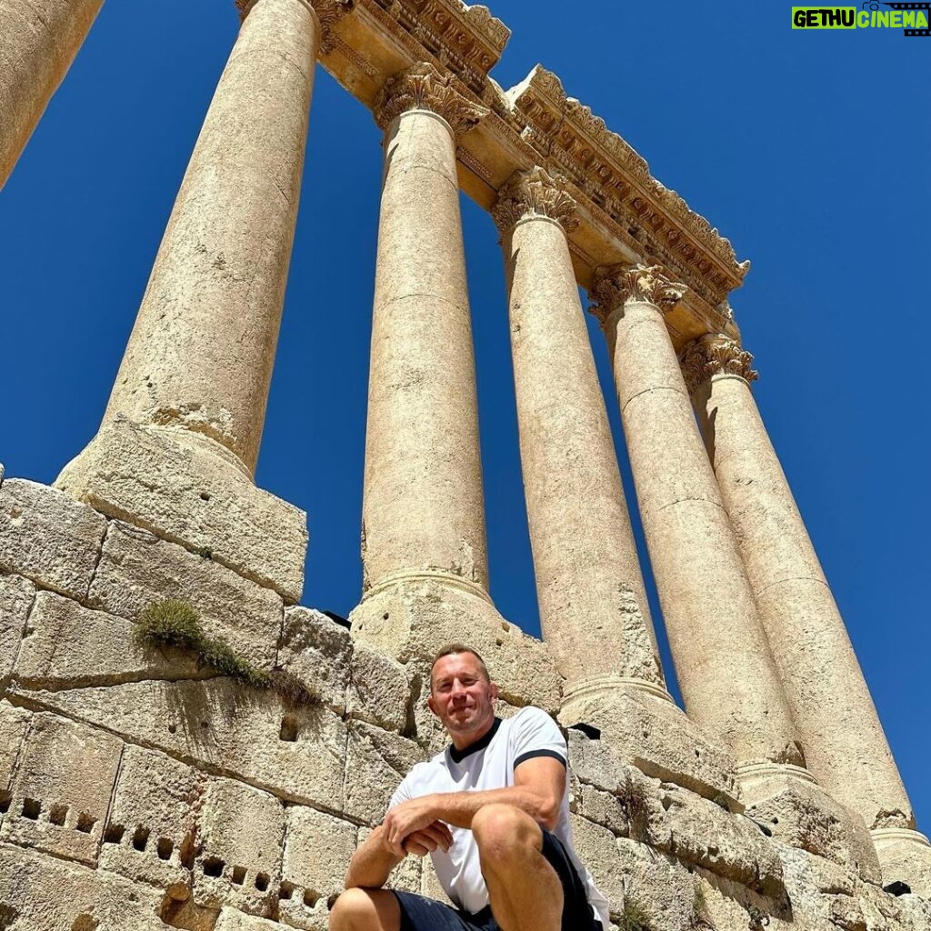 Georges St-Pierre Instagram - How the ancients moved and placed the Trilithon, 800 ton stone blocks at Baalbek in 🇱🇧 is one of the questions that keeps me up at night. 🤔 Temple of Jupiter (Roman Heliopolis)