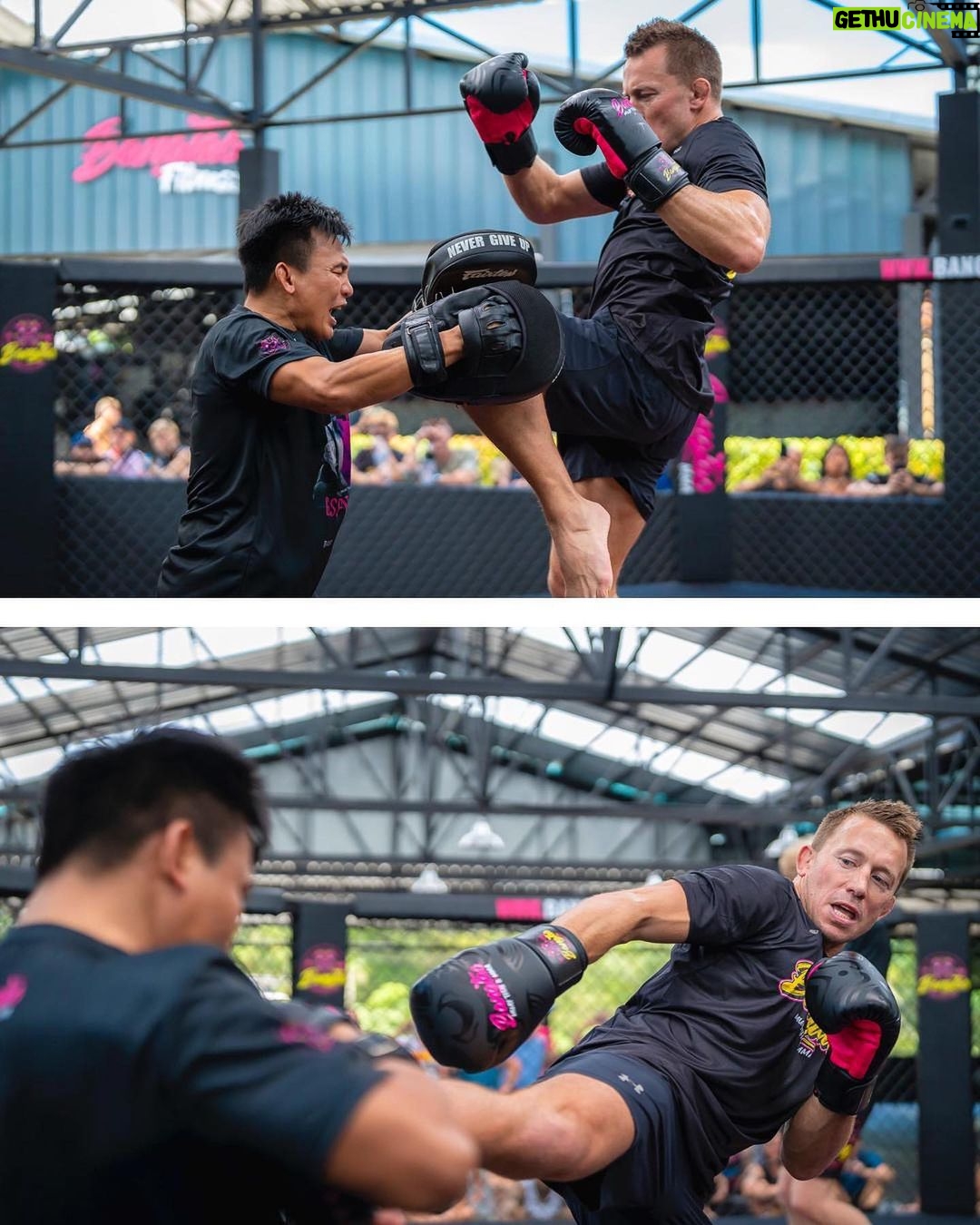 Georges St-Pierre Instagram - Georges St-Pierre At Bangtao Our first day of @georgesstpierre visiting us at Bangtao is officially finished π₯Big thank you to Georges and his team for making this day so special πͺ Georges gave some interesting insights into what it takes to become a champion at the highest level of MMA during our Q&A π€ Then followed by Georges showing his skills on the pads with our 3 world renowned trainers @ajarn_wat @lerdsila_muaythaiiyarin @aaa_gaiyanghadao π₯ We still have tickets available for tomorrows seminar with @georgesstpierre at 10am π« come and learn the techniques used by the GOAT π All photos from todays event are live on our website including everyones photo with Georges πΈ Donβt forget to tag us π·οΈ @bangtaomuaythaimma ποΈ #teambangtao Bangtao Muay Thai & MMA