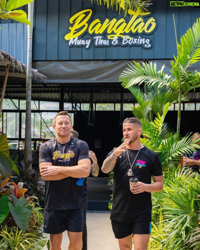Georges St-Pierre Instagram - Georges St-Pierre At Bangtao Our first day of @georgesstpierre visiting us at Bangtao is officially finished 🔥Big thank you to Georges and his team for making this day so special 💪 Georges gave some interesting insights into what it takes to become a champion at the highest level of MMA during our Q&A 🎤 Then followed by Georges showing his skills on the pads with our 3 world renowned trainers @ajarn_wat @lerdsila_muaythaiiyarin @aaa_gaiyanghadao 🥊 We still have tickets available for tomorrows seminar with @georgesstpierre at 10am 🎫 come and learn the techniques used by the GOAT 🐐 All photos from todays event are live on our website including everyones photo with Georges 📸 Don’t forget to tag us 🏷 @bangtaomuaythaimma 🏝 #teambangtao Bangtao Muay Thai & MMA