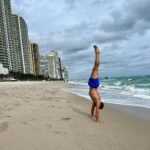 Georges St-Pierre Instagram - I’m trying to do a perfect handstand, but I’m not there yet.