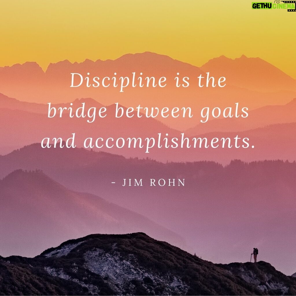 Georges St-Pierre Instagram - Discipline is the bridge between goals and accomplishments. -Jim Rohn