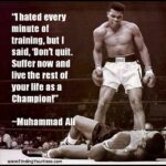 Georges St-Pierre Instagram - “I hated every minute of training, but I said, Don’t quit. Suffer now and live the rest of your life as a Champion!” ~Muhammad Ali