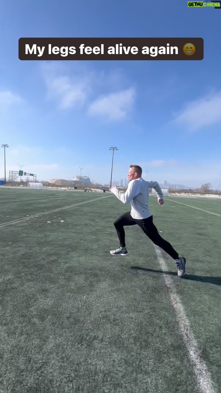 Georges St-Pierre Instagram - It’s good to finally be able to resume my Sprint training after a long break due to an injury that wouldn’t go away.