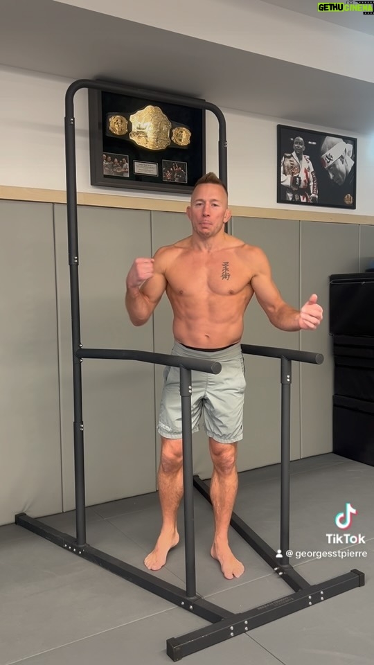 Georges St-Pierre Instagram - Train your abs for stability, but also for explosion.