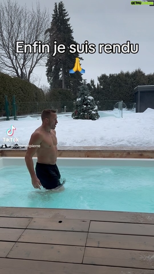 Georges St-Pierre Instagram - Le cri de délivrance après un dur entraînement quand je rentre enfin dans mon bon spa chaud. 😂🔥🔥 Montreal, Qc, Canada