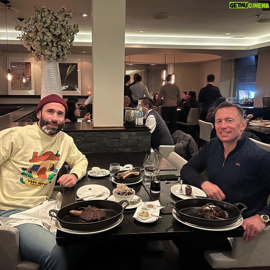 Georges St-Pierre Instagram - Double trouble! 😂 Jacobs & Co. Steakhouse