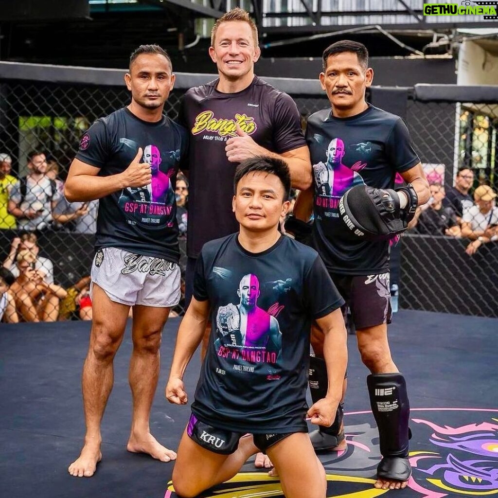 Georges St-Pierre Instagram - I can’t come to Thailand without taking the opportunity to do a little MuayThai. Big thank you guys! 🙏 Bangtao Muay Thai & MMA