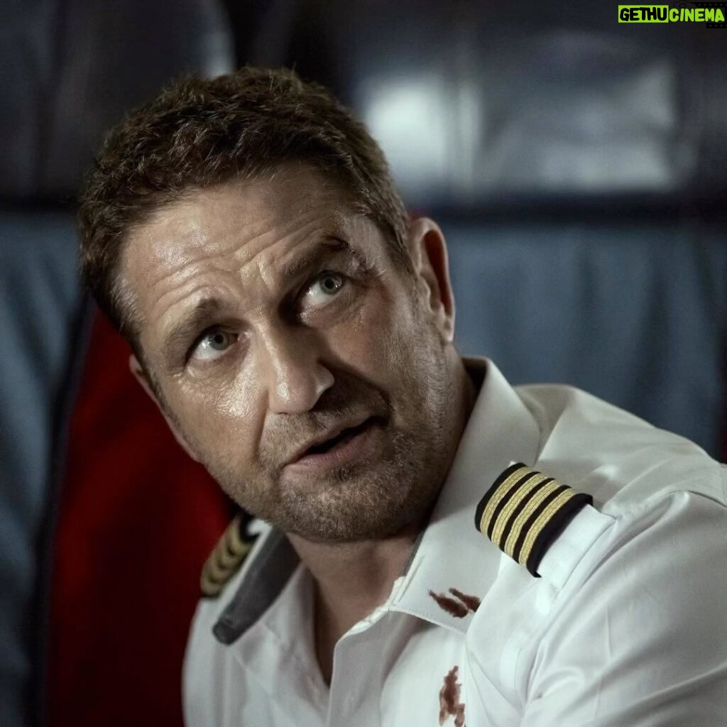 Gerard Butler Instagram - Stay calm, try to survive, and catch your flight. Can’t wait to share #PlaneMovie with you all very soon. Coming to theaters January 13.