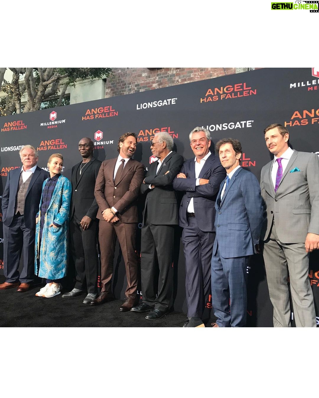 Gerard Butler - 155.2K Likes - The most bad ass team at the #AngelHasFallen premiere. We can’t wait for you to see it – in theaters on Friday. Tickets at the link in bio.
