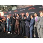 Gerard Butler Instagram - The most bad ass team at the #AngelHasFallen premiere. We can’t wait for you to see it – in theaters on Friday. Tickets at the link in bio.