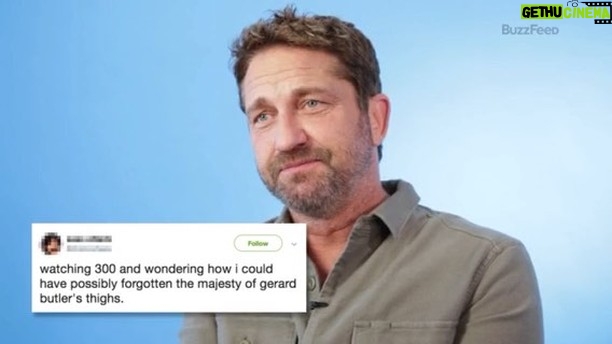 Gerard Butler - 123.7K Likes - I’m truly honoured by the deep thoughts some of you had about me 😂.