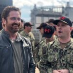Gerard Butler Instagram – Me and my gang of misfits setting off to Groton Naval Base to show #HunterKiller. Always a privilege to visit and to see what true heroism looks like. Thank you for having me. Naval Submarine Base New London
