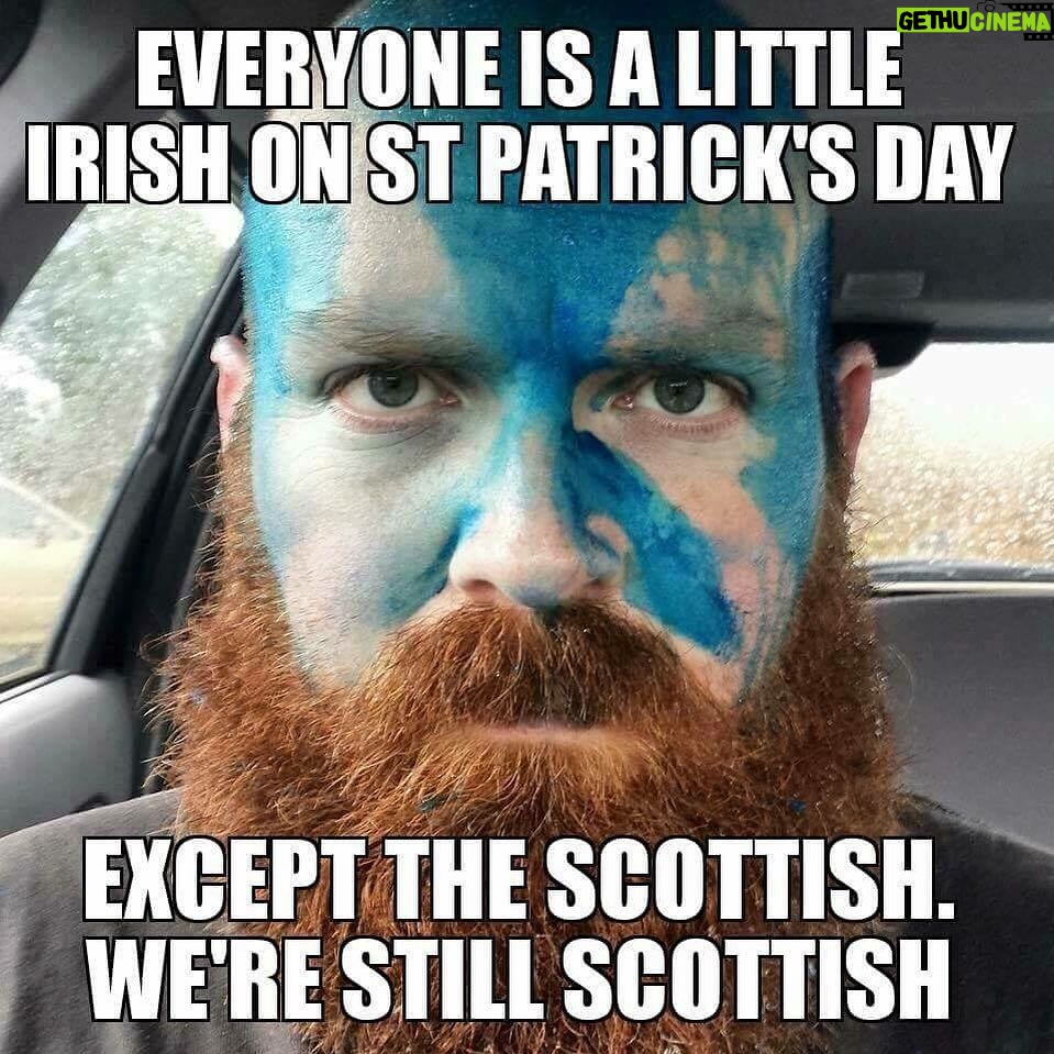 Gerard Butler Instagram - I'm a good wee bit Irish too so take a guess for today. #ENGvsIRE #StPatricksDay