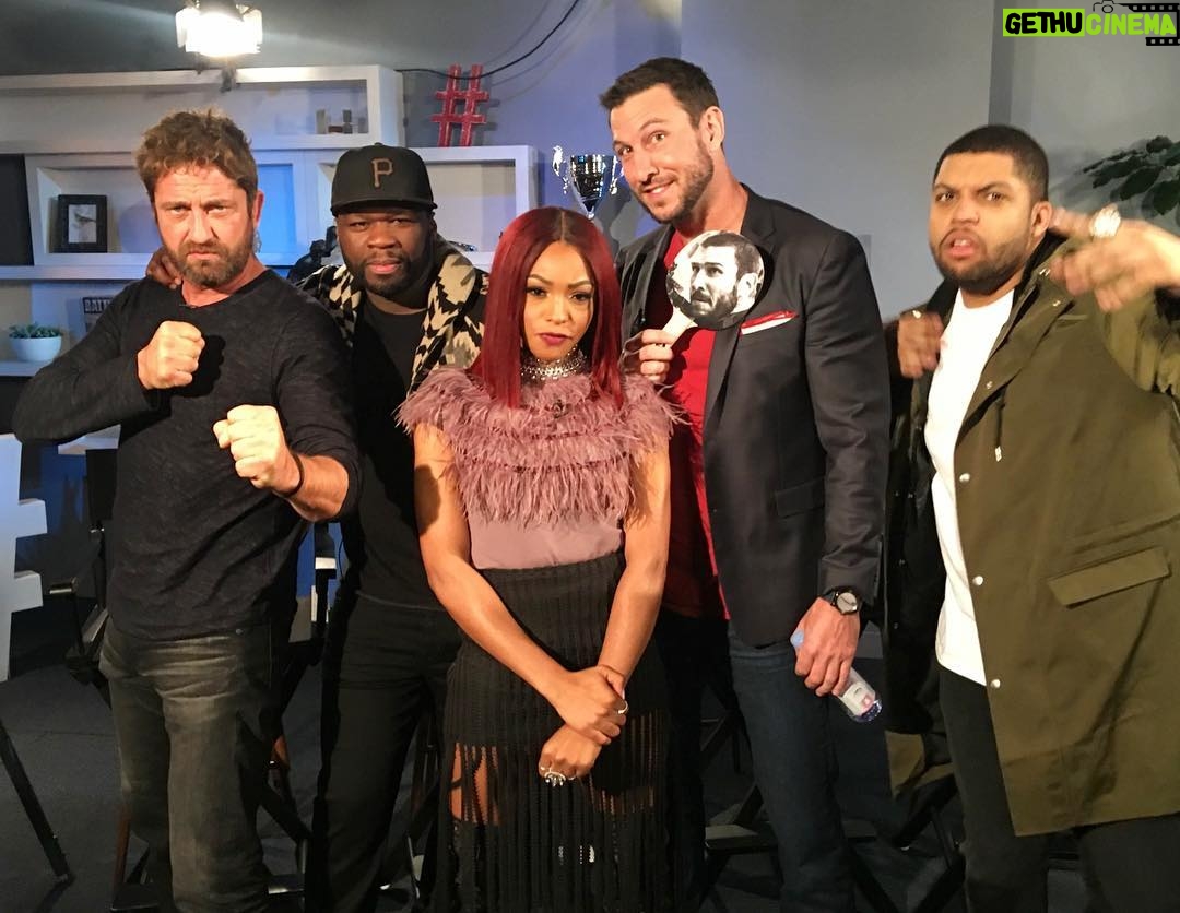 Gerard Butler Instagram - Brace yourselves. I’m about to regulate this #DenOfThieves Takeover at Twitter with @50Cent, @officialpabloschreiber and @osheajacksonjr. Watch us now at the link in bio.