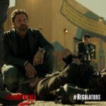 Gerard Butler Instagram – Hey Regulators! Choose a side by commenting with #Regulators to show @50cent and his #Outlaws who they’re messing with. #DenOfThieves