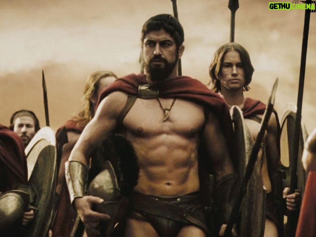 Gerard Butler Instagram - You guys are unbelievable. Still no takers? Okay if you’re still with me, allow me to bless your Instagram feeds with the crowd favorite (if I may say so myself) #Leonidas himself. Over here giving the people what they want. To achieve this look you need a red cape, an 8 pack (casual), honestly you can take or leave kicking someone down a massive hole but a roaring yell of “THIS IS SPARTA” is an obvious must. You can do it. I believe in you. Thanks for playing, and be sure to tag me if you try any of these out this weekend! Stay safe out there! #AVeryGerryHalloween #300