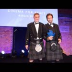 Gerard Butler Instagram - An honor to receive the @CinemaForPeace award for my work with @MarysMeals. But the guy who deserves it is the other kilt-wearing Scot – Magnus MacFarlane-Barrow, their Founder and CEO. I am in awe of what my brother Magnus has created and their daily impact on more than 1.6 million children around the globe. Berlin, Germany