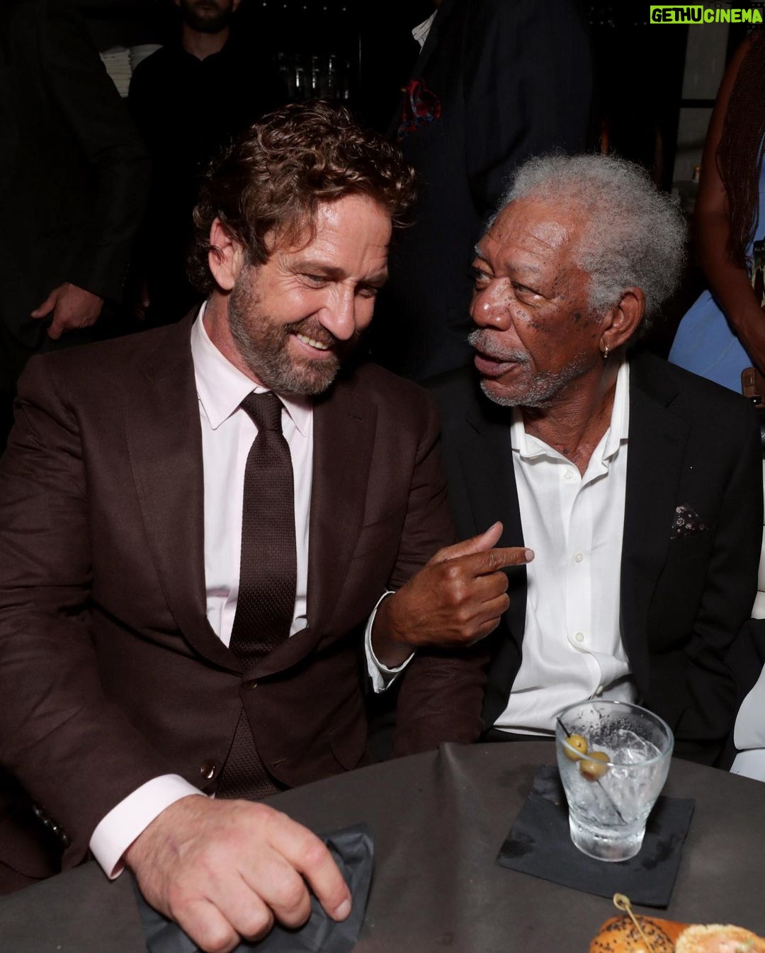 Gerard Butler - 155.2K Likes - The most bad ass team at the #AngelHasFallen premiere. We can’t wait for you to see it – in theaters on Friday. Tickets at the link in bio.