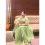 Giaa Manek Instagram - N the wedding season is here :) . . . Outfit - @doreemumbai Jewellery - @the_jewel_gallery #december #indianweddings