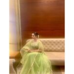Giaa Manek Instagram - N the wedding season is here :) . . . Outfit - @doreemumbai Jewellery - @the_jewel_gallery #december #indianweddings