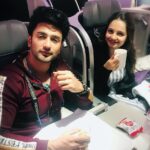 Giaa Manek Instagram - They welcomed us with “Selamat Datang “ and before off boarding,we taught them how we welcome people in india with a “Namaste”! On board @malaysiaairlines ,impressive business class services .Cheers to yet another fantastic holiday! Say hello to my travel mate @nishantsinghm_official . . . . #ExperiencesUnfiltered #PenangUnfiltered #BusinessEventsPenang #Penang #malaysiaairlines #malaysianhospitality @penang.unfiltered @malaysiaairlines