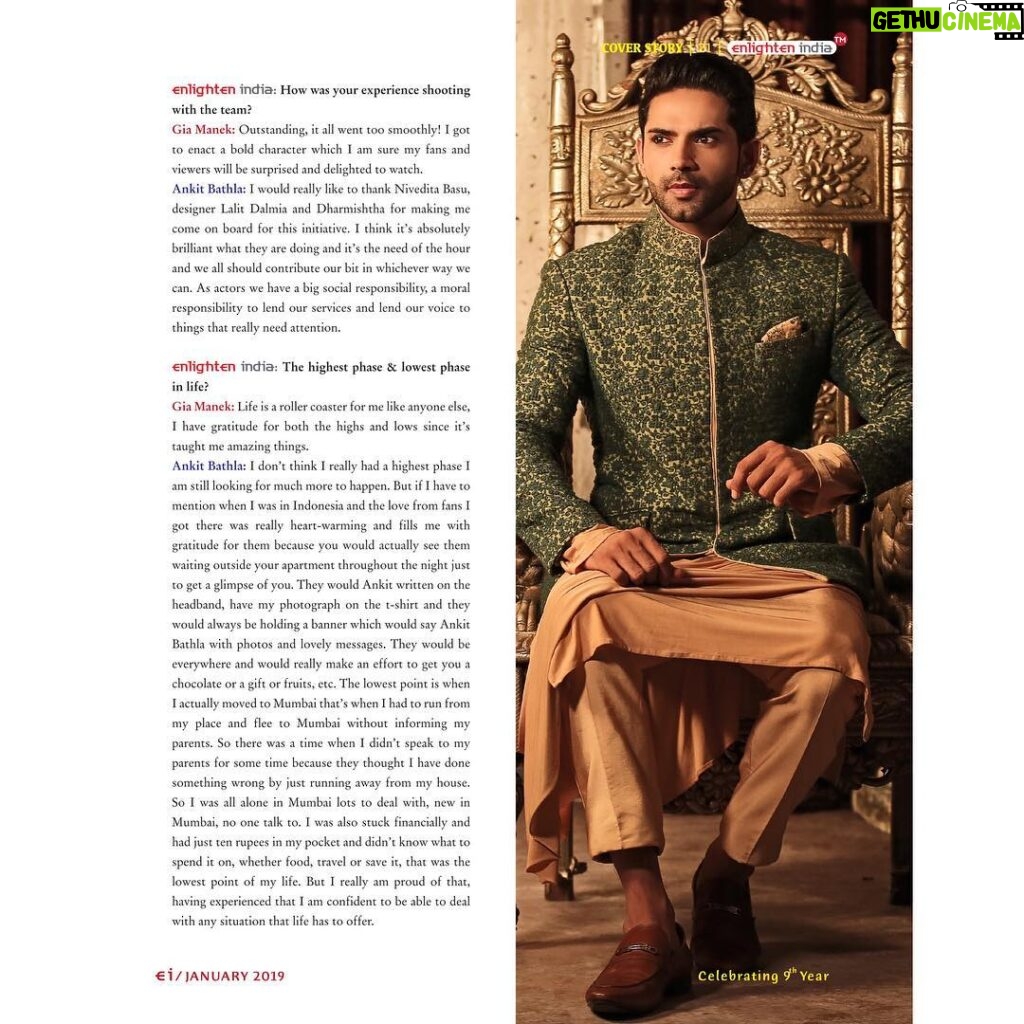 Giaa Manek Instagram - Enlighten India Magazine Jan 2019 🌟