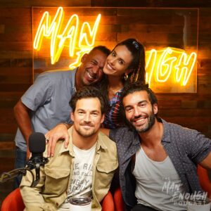 Giacomo Gianniotti Instagram - Where. To. Start. 

I reached out to @justinbaldoni on instagram a few years ago, congratulating him on this path to re-defining or un-defining “masculinity”. It was inspiring to see a man working in this very tumultuous space with such courage and fearlessness. We had similar views, similar goals, similar lives and morals bestowed to us in our childhoods. There was alot to talk about. We had many exchanges over instagram that finally led to this conversation a few years later. When we could finally, and “safely” sit at a table together like our ancestors and break bread so to speak. What came from this conversation was something special. I don’t think i’ve ever been this open, vulnerable, or real in any public forum. We tackle big topics, dig deep, and try to understand how we can always strive to do better for our selves and for our women in our lives. The added bonus was that I got to meet @jamey_heath_ and @feministabulous who exceeded expectations and equally opened their souls and minds to me. Who listened with grace but also challenged me when they could. They are very very special people and it is no doubt that the @wearemanenough podcast is having the well deserved success it is having because it truly is special. Thank you @justinbaldoni @jamey_heath_ @feministabulous for the chat and I hope we can do it again soon. Maybe without so many microphones,and cameras and lights though next time ? 😅😅😅. Love to all. It comes out TOMORROW everywhere you get your podcasts but you can WATCH on youtube. So check it out, and let me know what you think here in the comments or dms! Peace and Love to you all ❤️ 
#wearemanenough