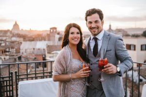 Giacomo Gianniotti Instagram - Wife appreciation post. 

No reason, no anniversary, it’s not a weekend or special day. There’s no milestone we’ve just reached. 

Just want to announce and shout from the rooftops how lucky I am to have found this incredible woman who has made me become more of a man than I could ever have been on my own. What we’ve been through, the things we’ve seen. How we’ve always allowed hard times to bring us closer and deeper, is nothing short of magic.  You @nichole_gianniotti are magic. I was a boy when I met you and have become a man in your presence. You amaze me, you humble me, you teach and push me to be better each day, and I promise to fight every day to be worthy and of your beauty, grace, and wisdom. 

Ride or die baby. And we’re just getting started. 

Cheers to all the lovers out there who have found that special someone who holds space without judgement and lifts you up. 

Our smiles say it all in this photo. In eachothers arms, with a spritz, good music, supportive friends and family. Looking out over Rome. Happy place. Take me back. 

Have a great day everyone. Men, lift up your lady even when it’s not  a special day. 

Always Love ❤️ 
-G

📸: @morinafoto