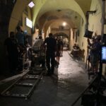 Giacomo Gianniotti Instagram - #FromScratch is on @netflix today. Here are some behind the scenes from our time both in LA and in Florence. I got to drive this gorgeous robin egg blue Alfa Romeo classic in my scene to pick up @zoesaldana and it was such a dream. I love driving classic cars and to do it on the streets of florence was special. Everyone go enjoy this story and devour it like a good italian meal. Thanks to @atticalocke @tembilocke @nzingbling @netflix @hellosunshine and @zoesaldana for having me. Un grande bacio a tutti! Auguri! 🇮🇹 🍝 🍷 ❤️ Hollywood, California