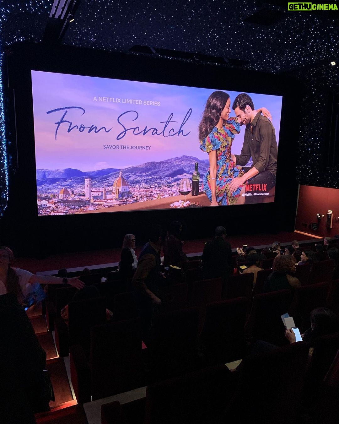 Giacomo Gianniotti Instagram - What a magical night celebrating art, love, cinema, and of course Italia. Thanks for having us @netflix @hellosunshine . Was so great to finally see this work we all created almost a year and a half ago now between Los Angeles and Italy. This series is very special, and I know it will connect with many. Thanks so much to the entire cast for being so great, and all the creatives involved. This was a labour of love and every ounce of sweat that was poured into this project shows on screen. Thank you to @tembilocke for “writing it down” as her sister @atticalocke so beautifully put. So that we could all play our little part in making it into a tv show. Beaming with gratitude and love. This one is special. Thanks to all involved. From Scratch premieres on Netflix October 21st . THATS 3 DAYS! Go get you some! 🇮🇹 🍝 🍷 ❤️ Always love, -G