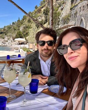 Giacomo Gianniotti Instagram - Just arrived @borgosantandreaamalfi to celebrate my wedding anniversary with @nichole_gianniotti . I discovered this beautiful hotel while doing my bike ride from Sorrento -> Amalfi, I remember coming around a big corner and seeing @borgosantandreaamalfi and I had to pull over and stop to admire it’s beauty and uniqueness. The staff are incredible and the service is world class. I wish you all have the opportunity to visit it one day. It truly is a one of a kind place nestled on the Amalfi coast, a stones throw from Amalfi itself. Very lucky to have my one and only @nichole_gianniotti by my side for this special and rare time together. ti amo amore❤️. 🏍️or💀#amalfi #amalficoast #amalficoasthotel #borgosantandrea #luxuryhotel #italia #anniversary #love
