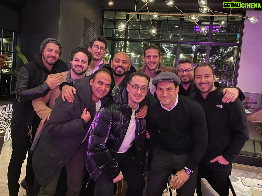 Giacomo Gianniotti Instagram - What a great night, we don’t get to do this much anymore. Maybe once a year where we all sit down, put aside our personal life, and break bread. The bond between these brothers and I is unbreakable, and I so cherish our time together even if once a year, to break bread, reminisce, and talk through challenges in our lives. Love you all so much. Special thank you to our brother Executive Chef @andrea.censorio 👨🏻‍🍳for the magnificent meal and wine to go with it from his new restaurant @montagerestaurant . Everyone in Toronto must go! It’s incredible. We’ve all been friends for over 15 years (with some new additions 😉)And I’m so lucky to have you all in my life. Here’s to many more! Village of Kleinburg