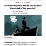 Giancarlo Esposito Instagram - Let’s go! 😎 I am excited to be a part of this profoundly dynamic project #TheVenetian. An action-packed character driven graphic novel. It’s an unusual original story that exemplifies my deeply rich Afro Italian heritage. 🙏🏽 @deadline https://bit.ly/gethevenetian