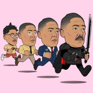 Giancarlo Esposito Instagram - “The Evolution of Giancarlo Esposito” by the insanely talented @cillianoricardo! 

I love this so much!!! So clever and unique, thank you for sharing Cillian!

#BugginOut #GusFring #StanEdgar #MoffGideon